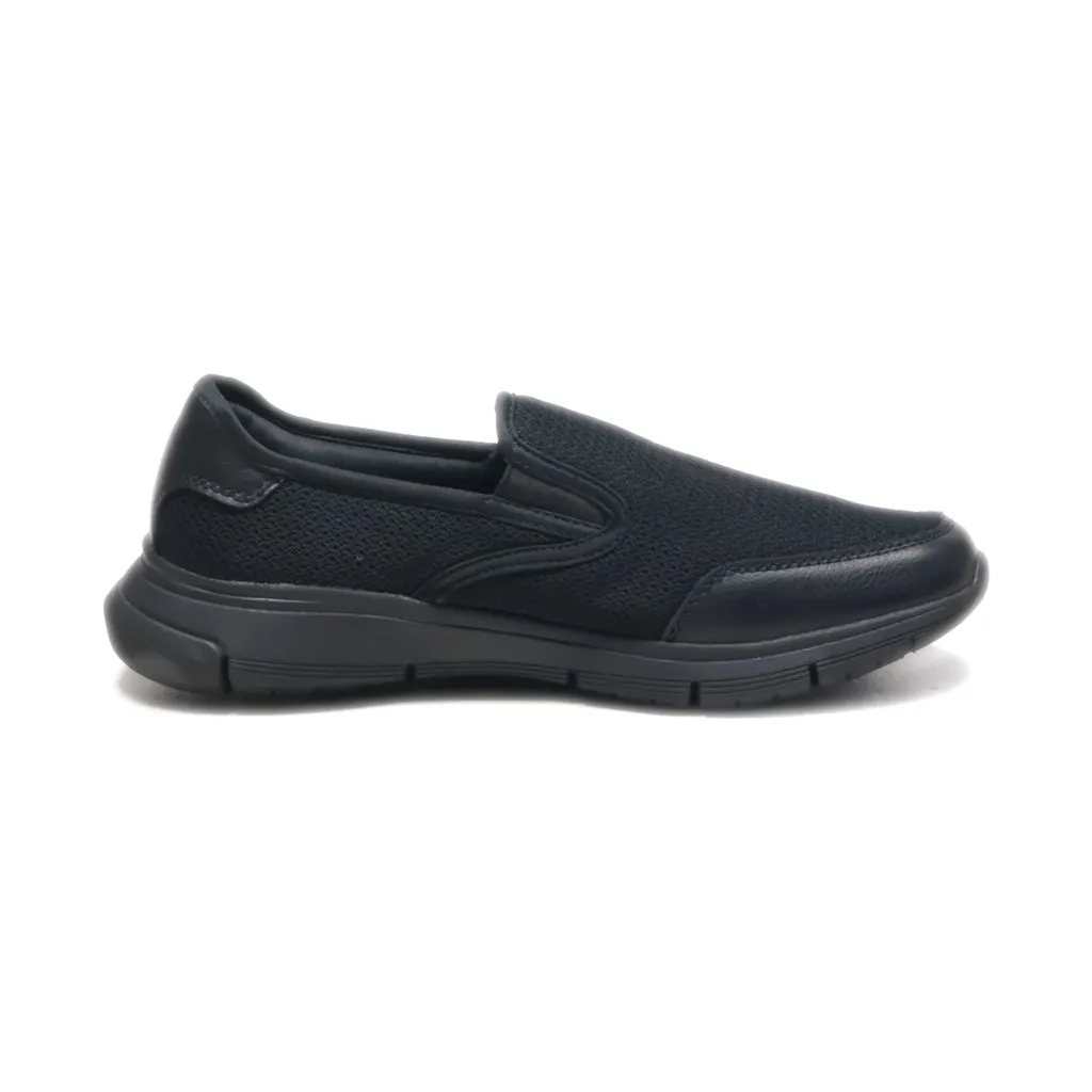 Easy Street Low-Top Sneakers Fabric Black Colour For Men