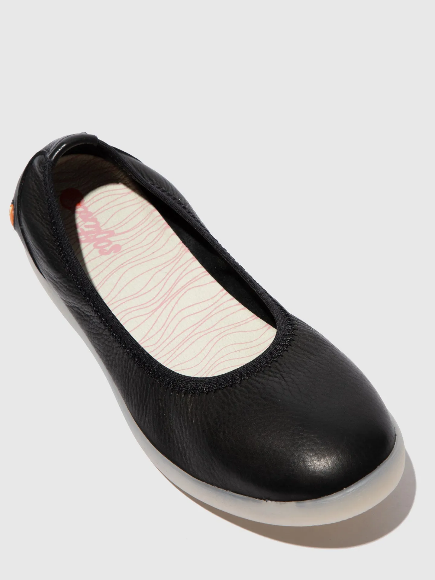 Elasticated Ballerinas LETI646SOF SMOOTH BLACK