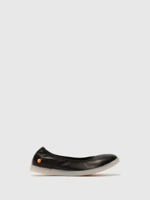 Elasticated Ballerinas LETI646SOF SMOOTH BLACK