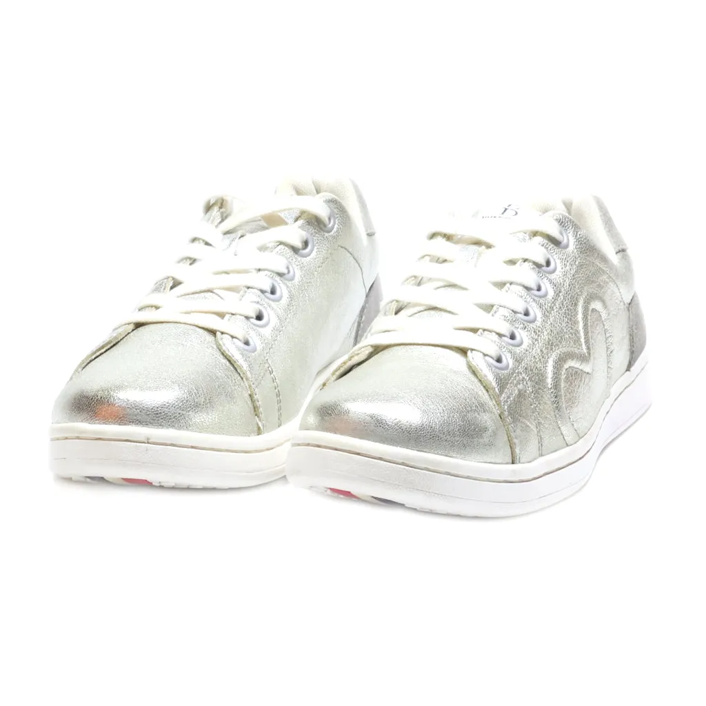 Ellen Degeneres Low-Top Sneakers Leather Silver Colour For Women
