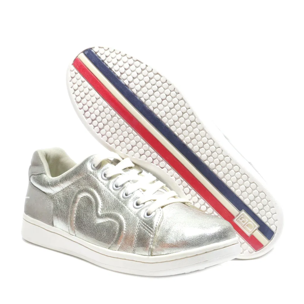 Ellen Degeneres Low-Top Sneakers Leather Silver Colour For Women