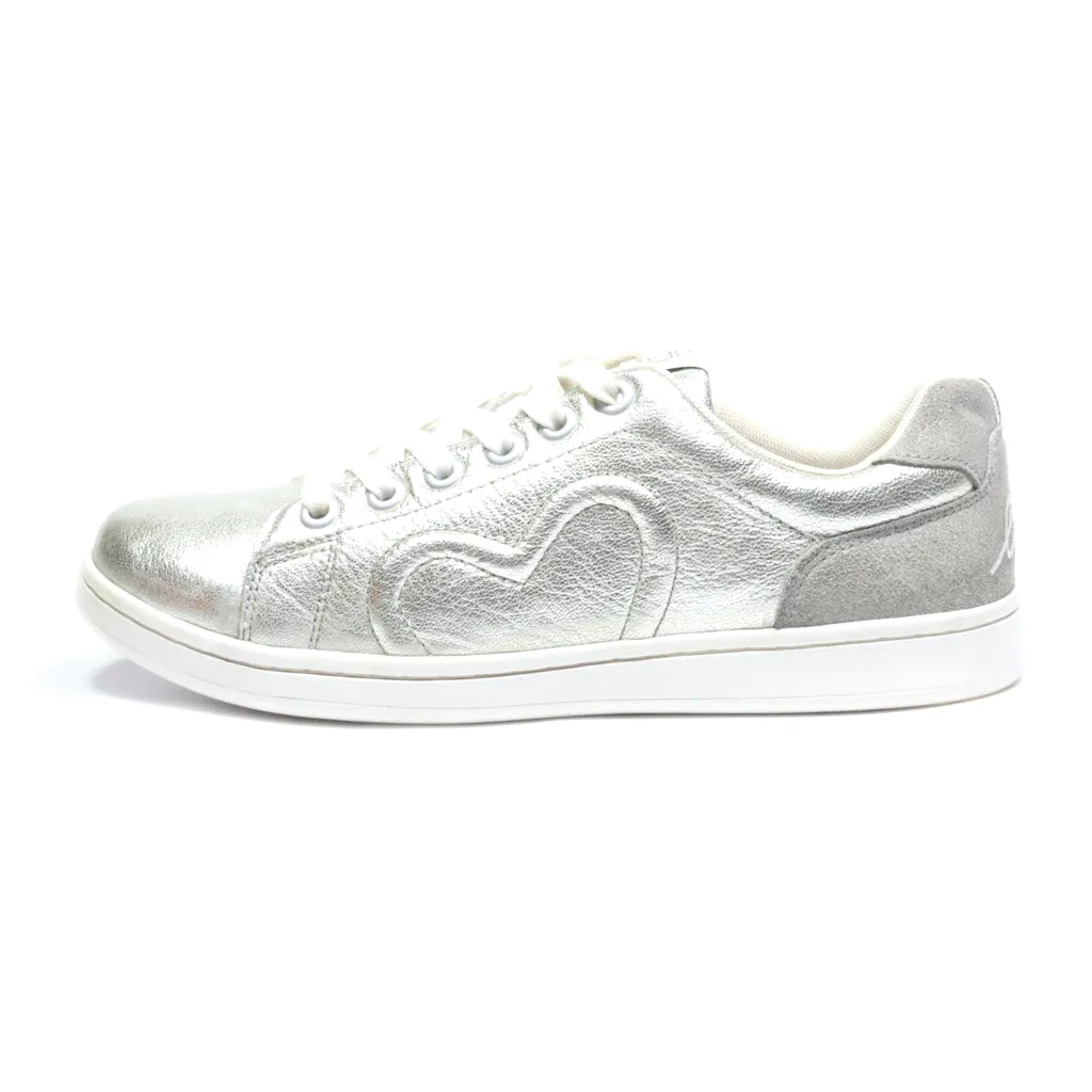 Ellen Degeneres Low-Top Sneakers Leather Silver Colour For Women