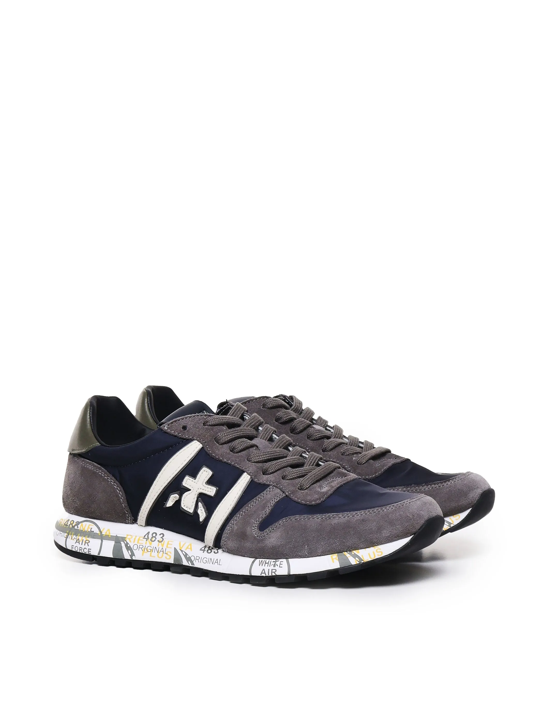 Eric Suede Sneakers with Logo Details