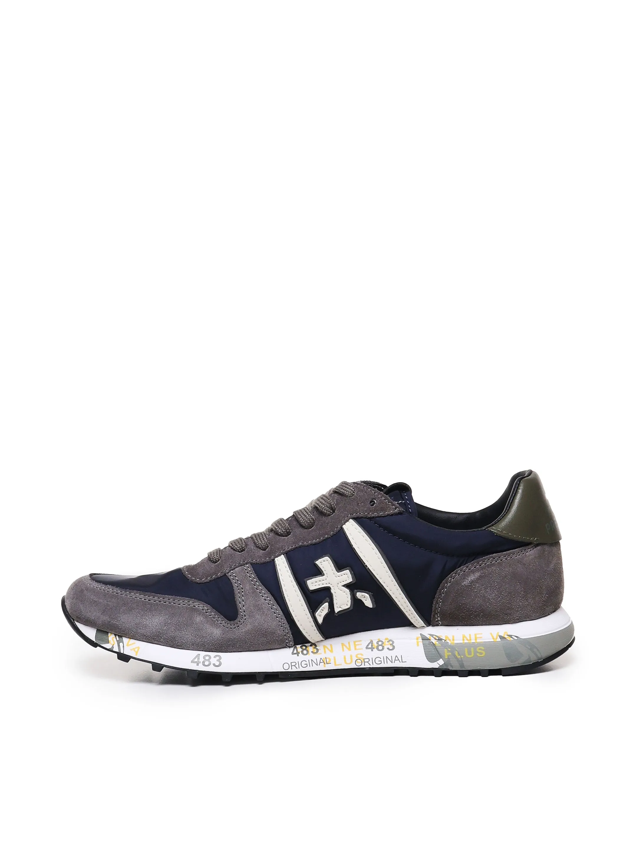 Eric Suede Sneakers with Logo Details