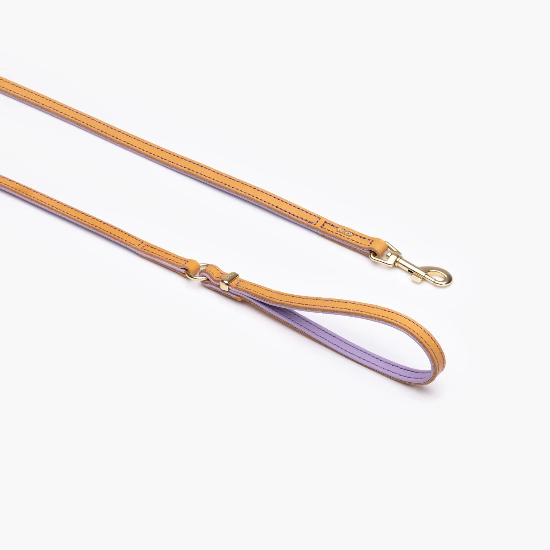 EzyDog Oxford Leather Dog Lead Blonde and Lilac Lite 48inch
