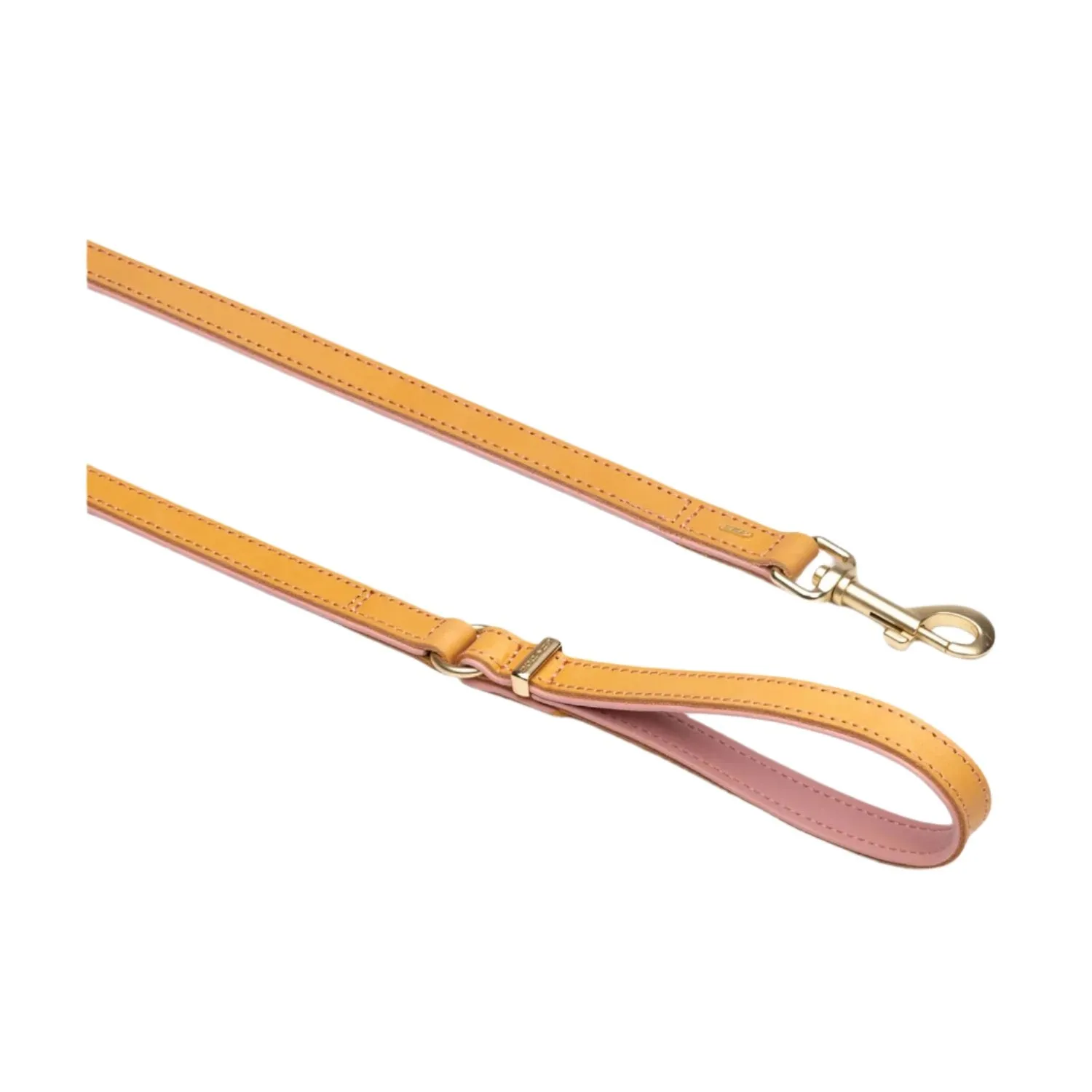 EzyDog Oxford Leather Dog Lead Blush Large