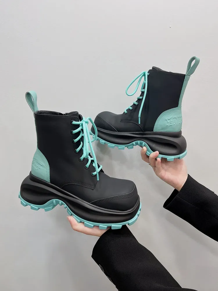 F22 MATTE square-toe boots