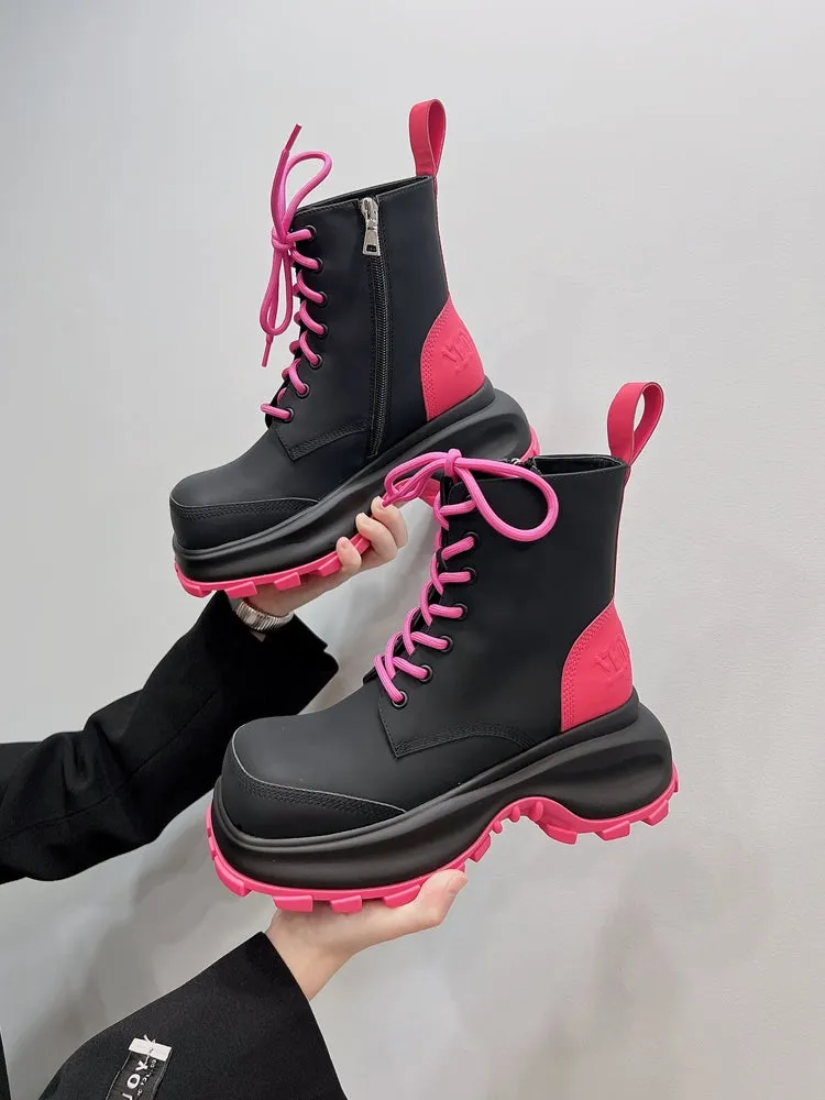 F22 MATTE square-toe boots
