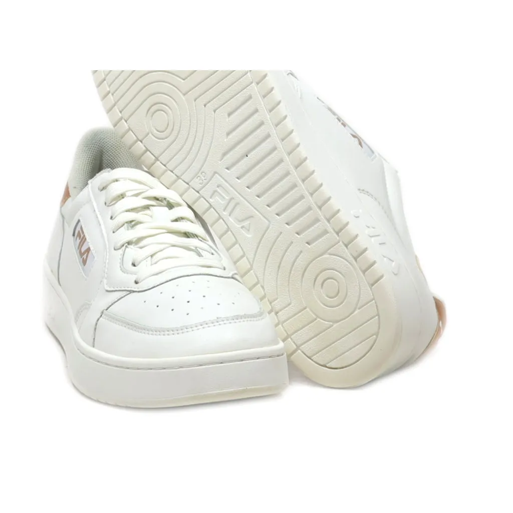 Fila Low-Top Sneakers Pu Leather White Colour For Women