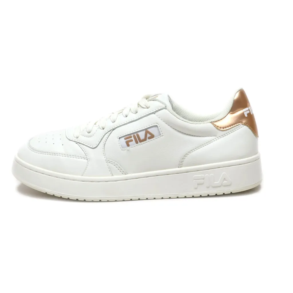 Fila Low-Top Sneakers Pu Leather White Colour For Women