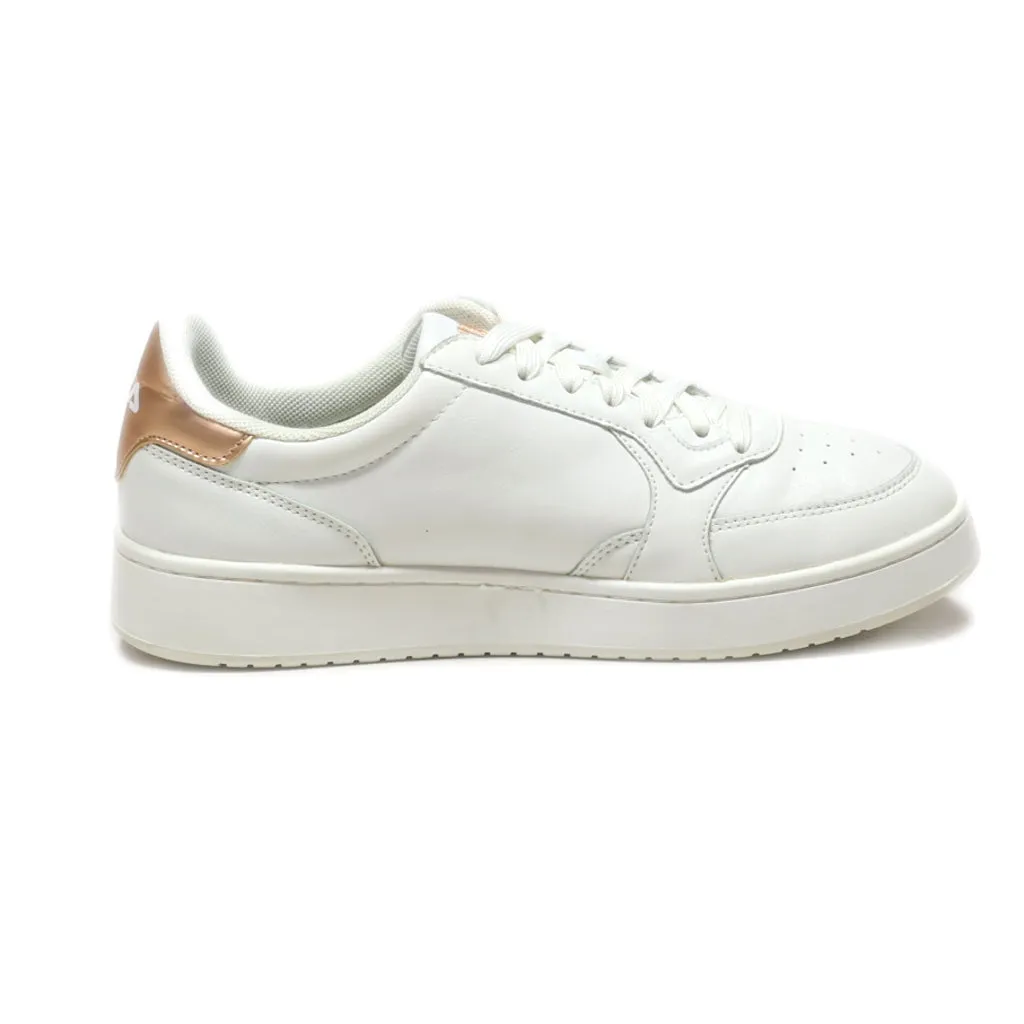 Fila Low-Top Sneakers Pu Leather White Colour For Women