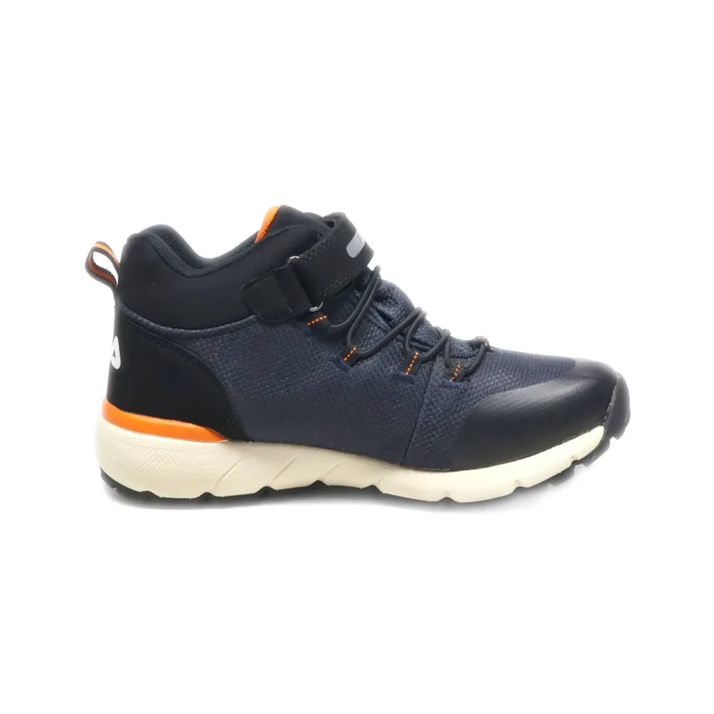 Fila Tex Technology High-Top Sneakers Fabric Blue Colour For Women