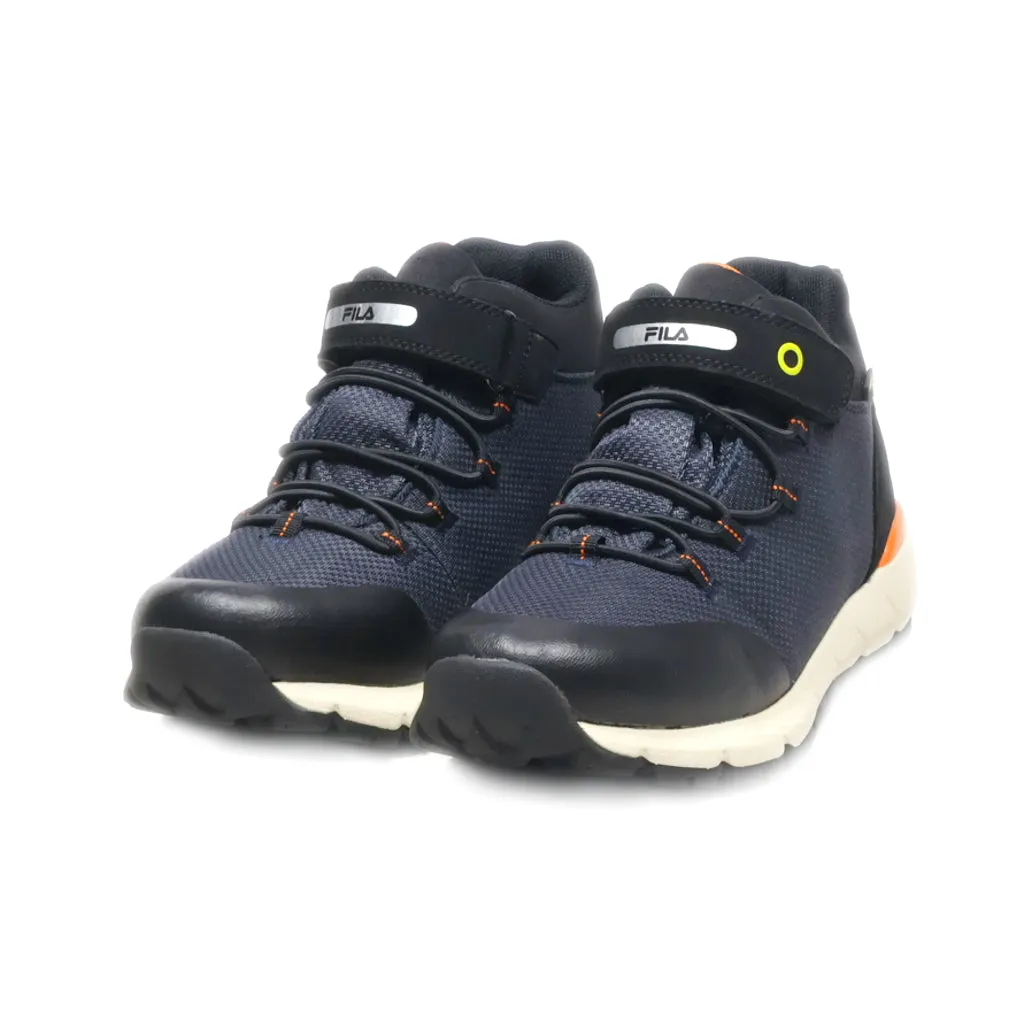 Fila Tex Technology High-Top Sneakers Fabric Blue Colour For Women