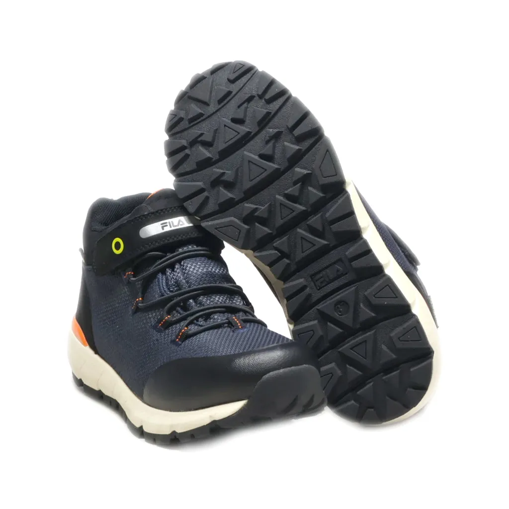 Fila Tex Technology High-Top Sneakers Fabric Blue Colour For Women