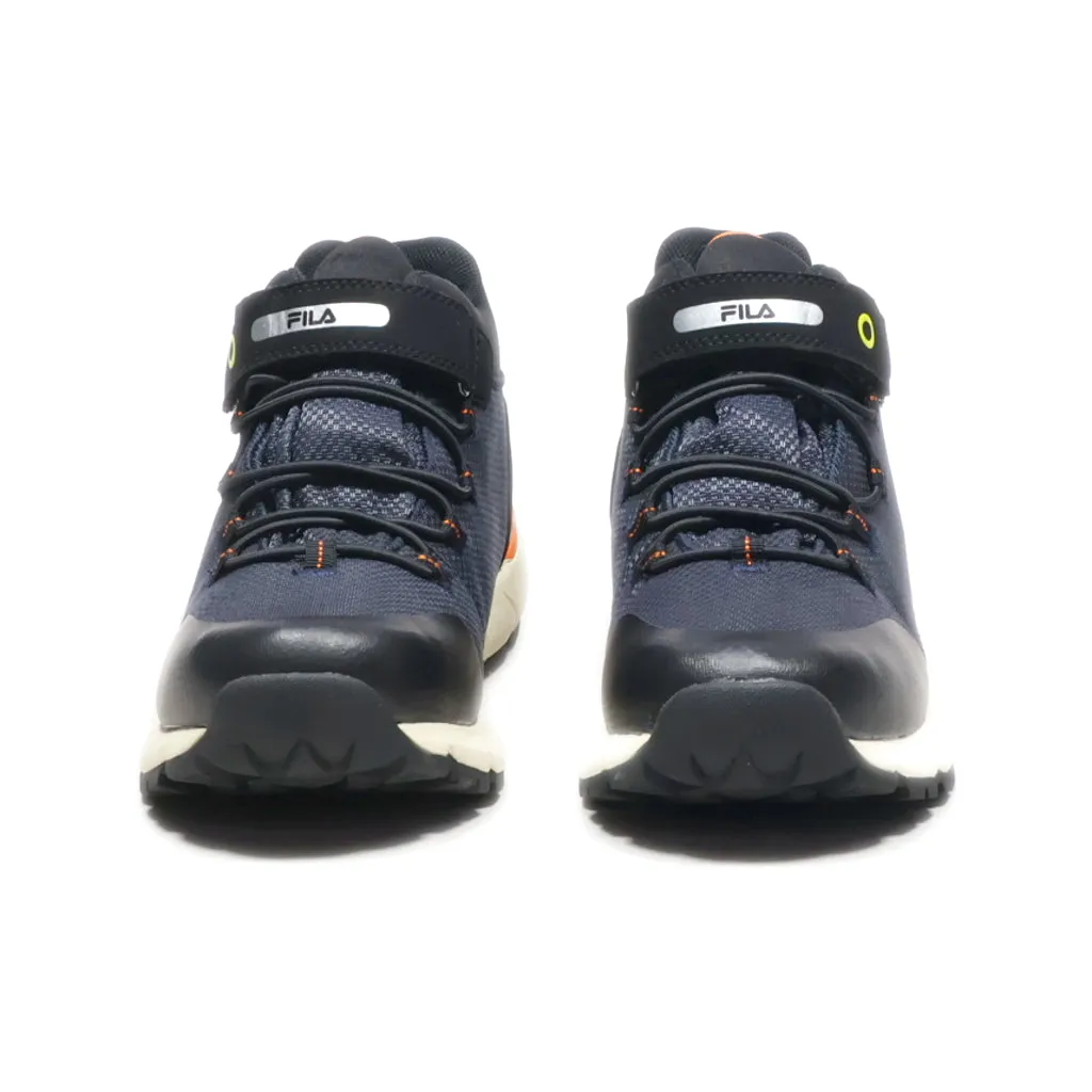 Fila Tex Technology High-Top Sneakers Fabric Blue Colour For Women