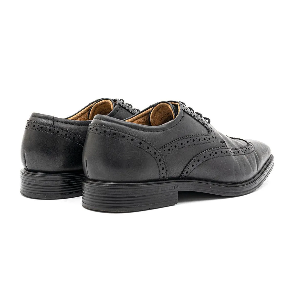 Florsheim Pinnacle Wing Tip Formal Lace Ups Leather Black Colour For Men
