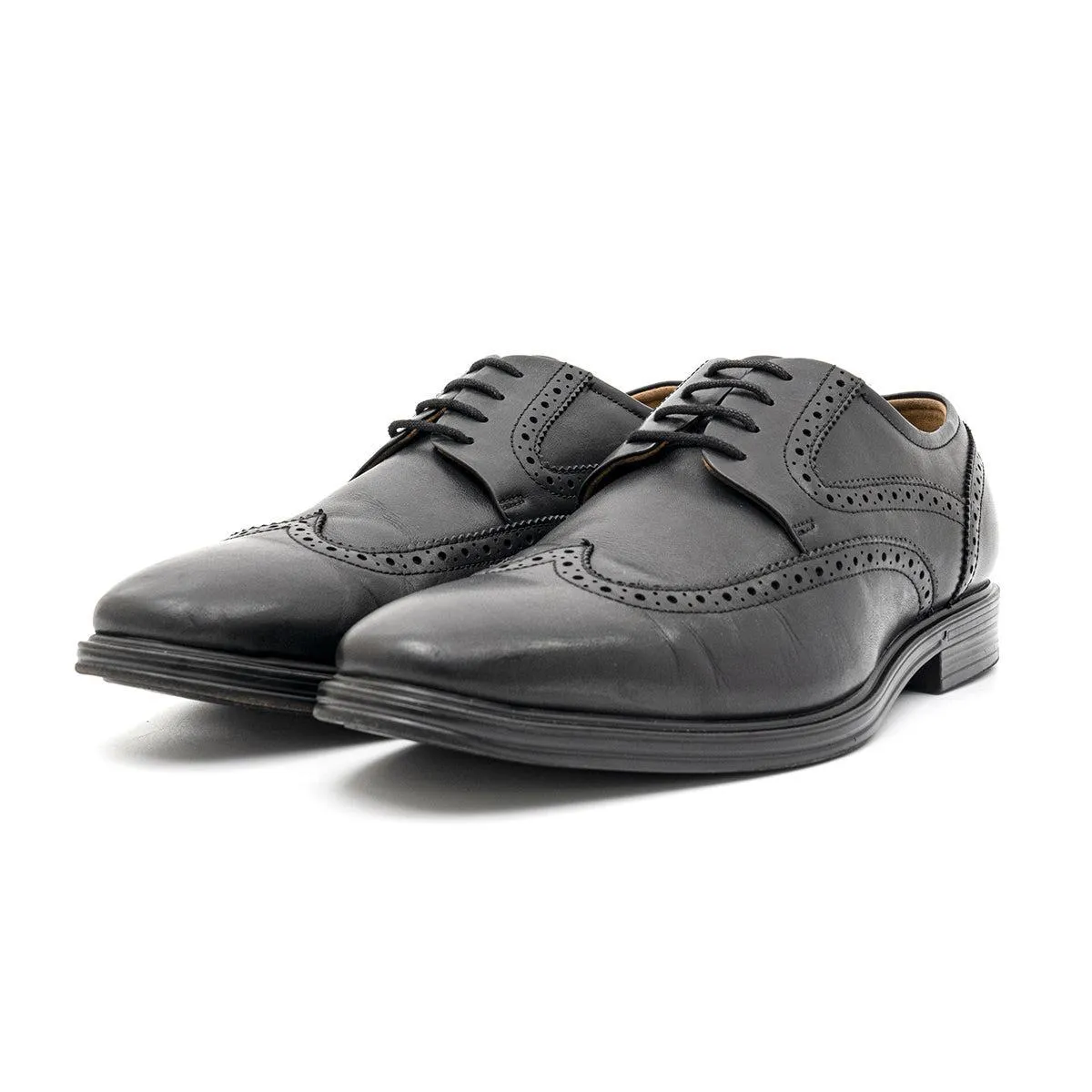 Florsheim Pinnacle Wing Tip Formal Lace Ups Leather Black Colour For Men