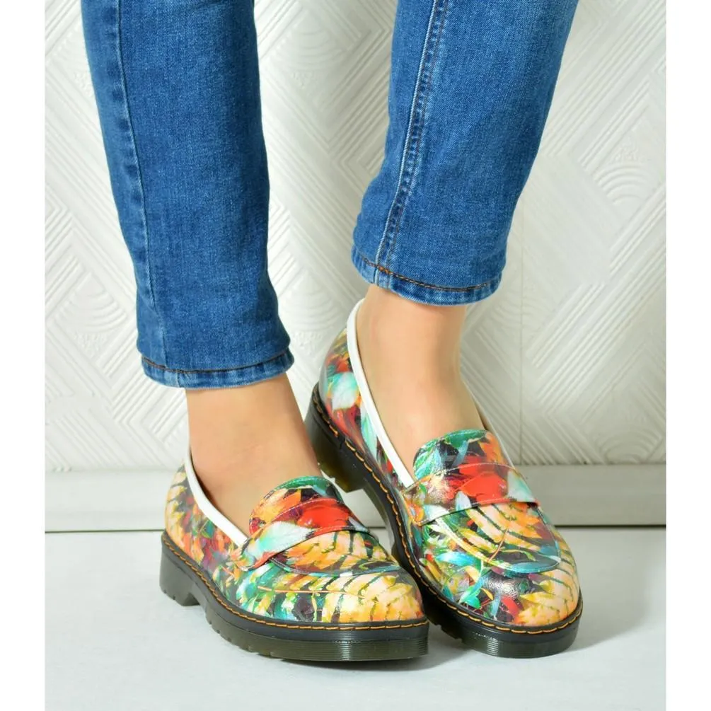 Flowers Oxford Shoes NMOX105