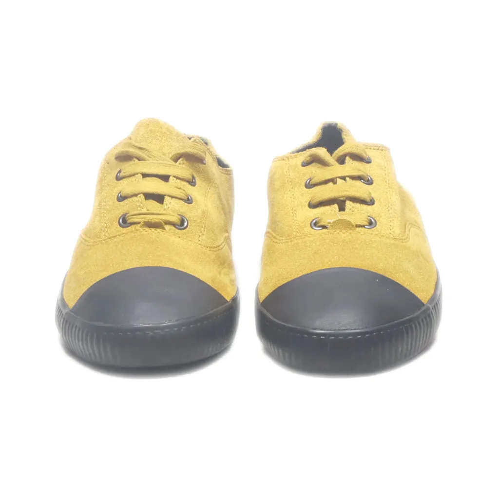 Fred Ferry Low-Top Sneakers Suede Yellow Colour For Men