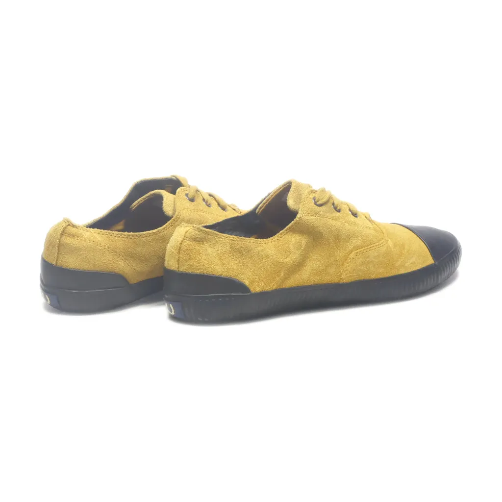 Fred Ferry Low-Top Sneakers Suede Yellow Colour For Men
