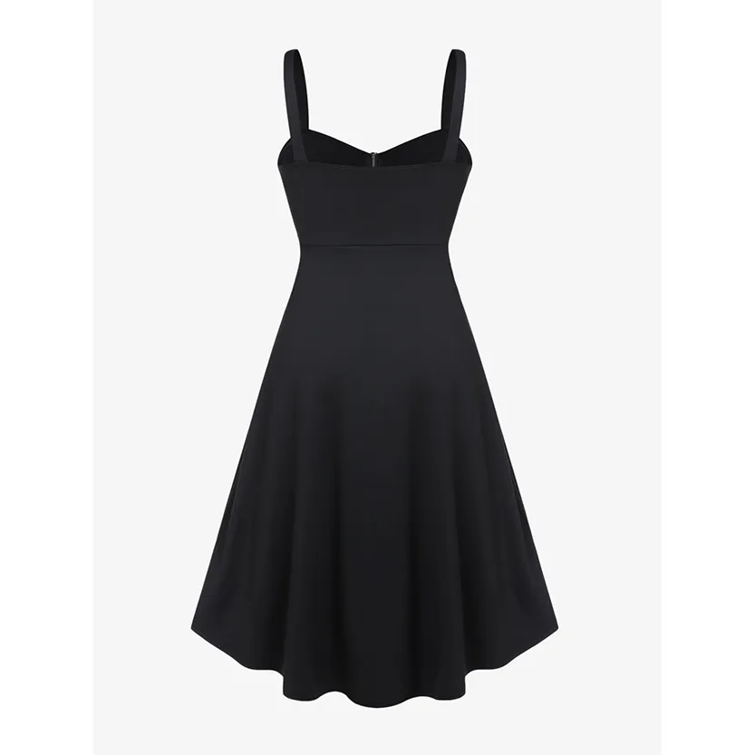 Funki Buys | Dresses | Women's Gothic Punk Strappy Midi Dress