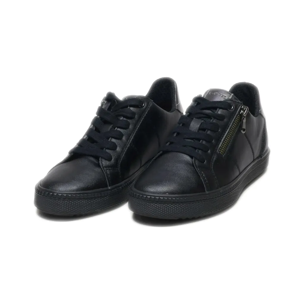 Geox D Blomiee C Low-Top Sneakers Leather Black Colour For Women