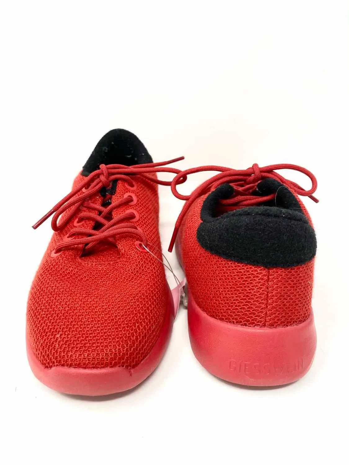 Giesswein Shoe Size 39/8 Red/Black Merino Wool Knit Sneakers