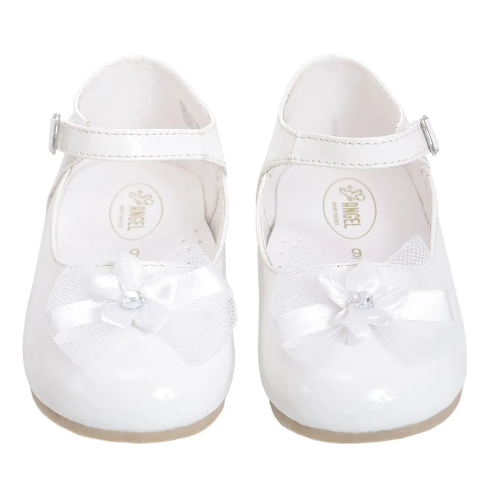 Girls White Patent Special Occasion Shoe 3 Baby -11 kids