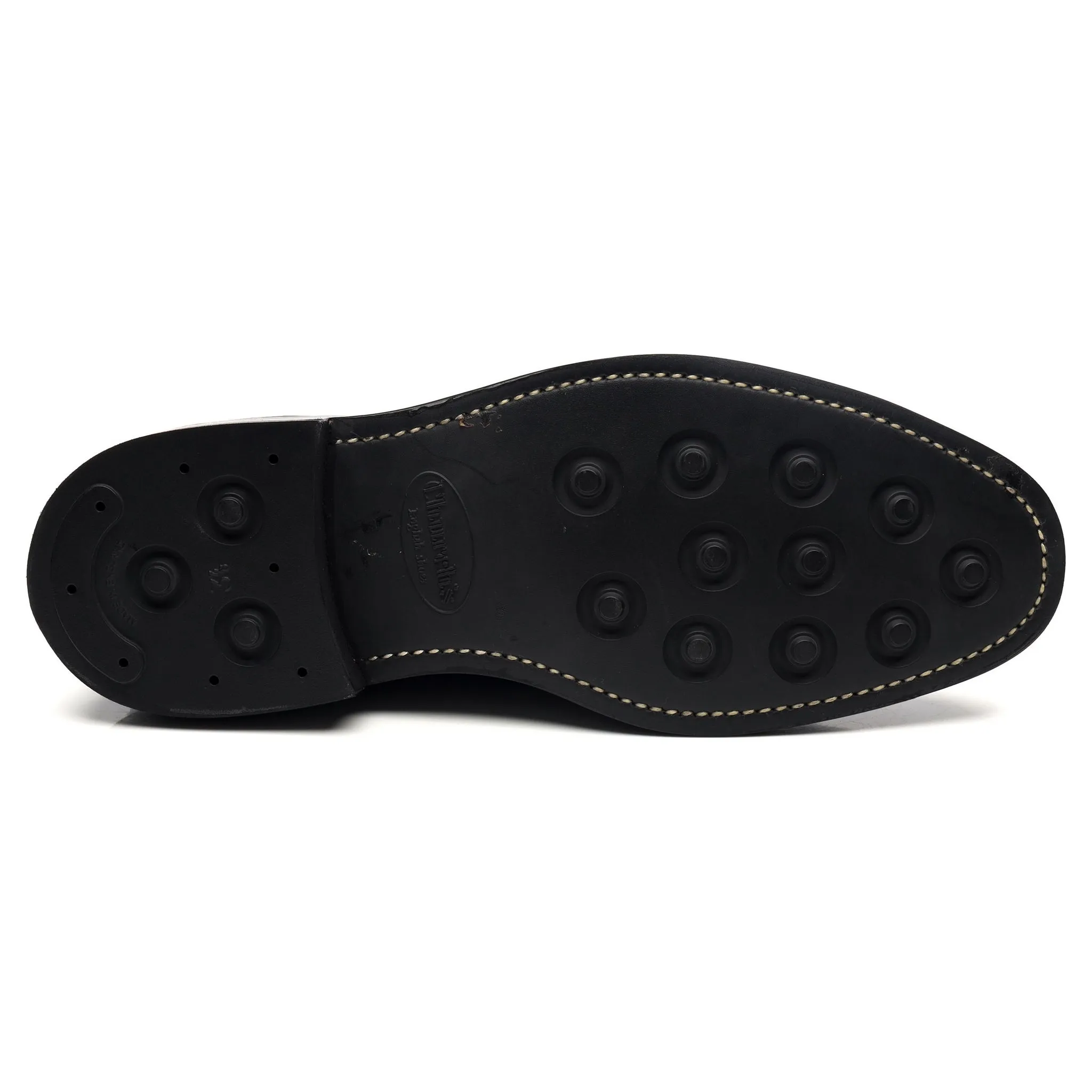 'Grafton' Black Leather Derby Brogues UK 9.5 G