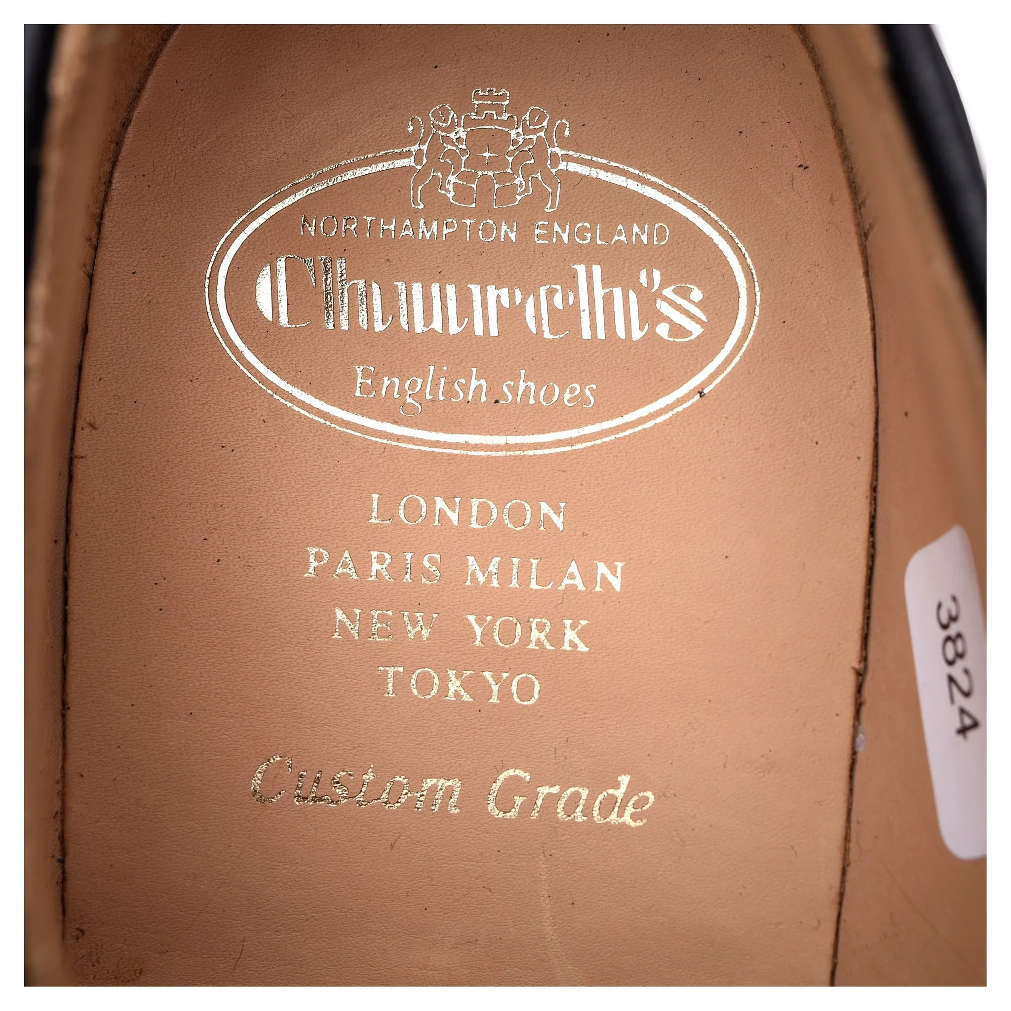 'Grafton' Black Leather Derby Brogues UK 9.5 G