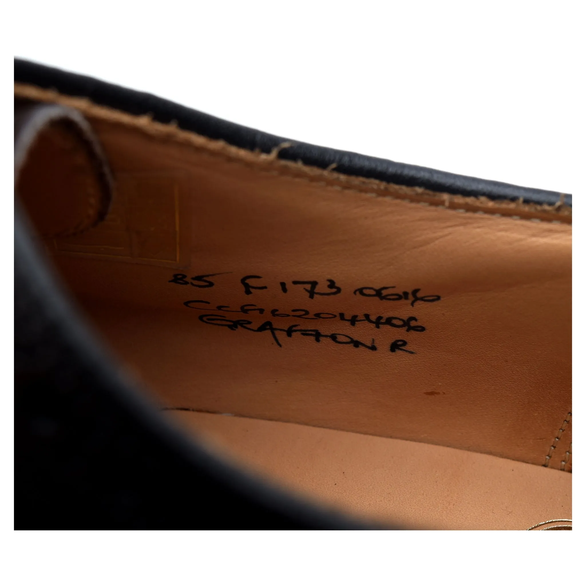 'Grafton' Dark Brown Leather Derby Brogues UK 8.5 F