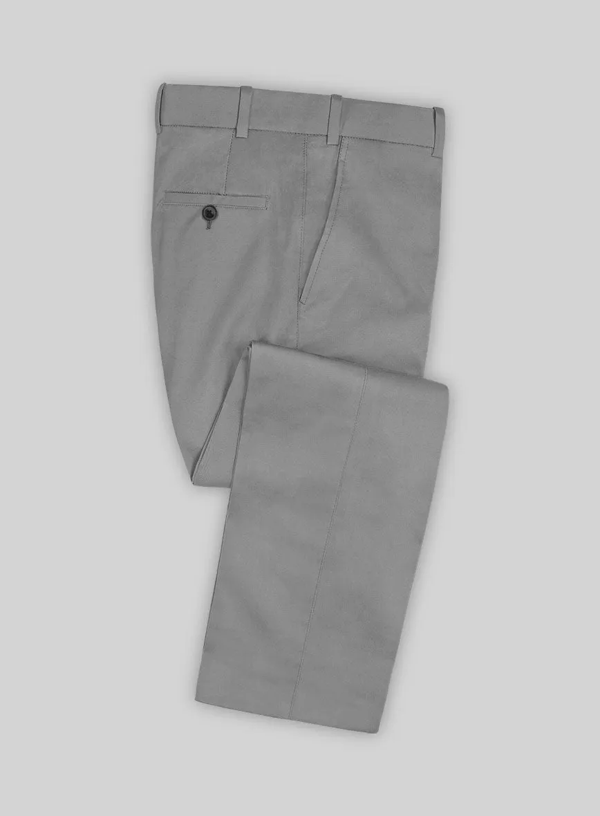 Gray Stretch Chino Suit