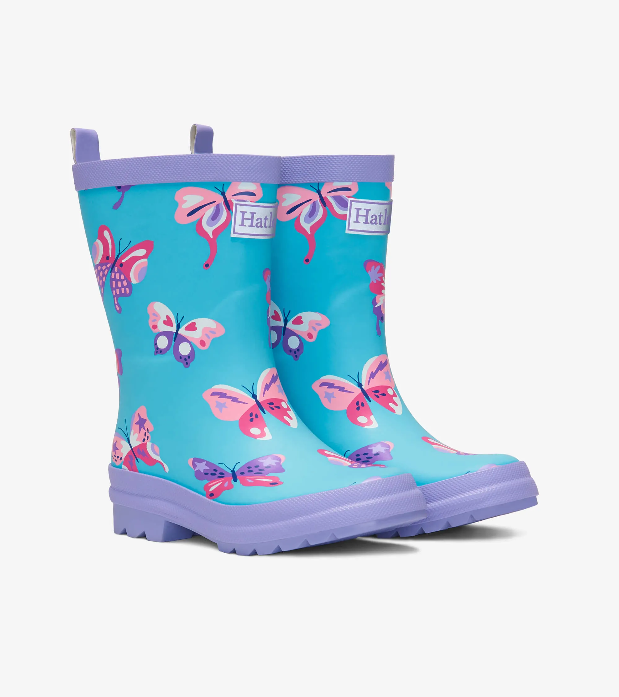 Hatley Matte Rain Boots - Doodle Butterflies