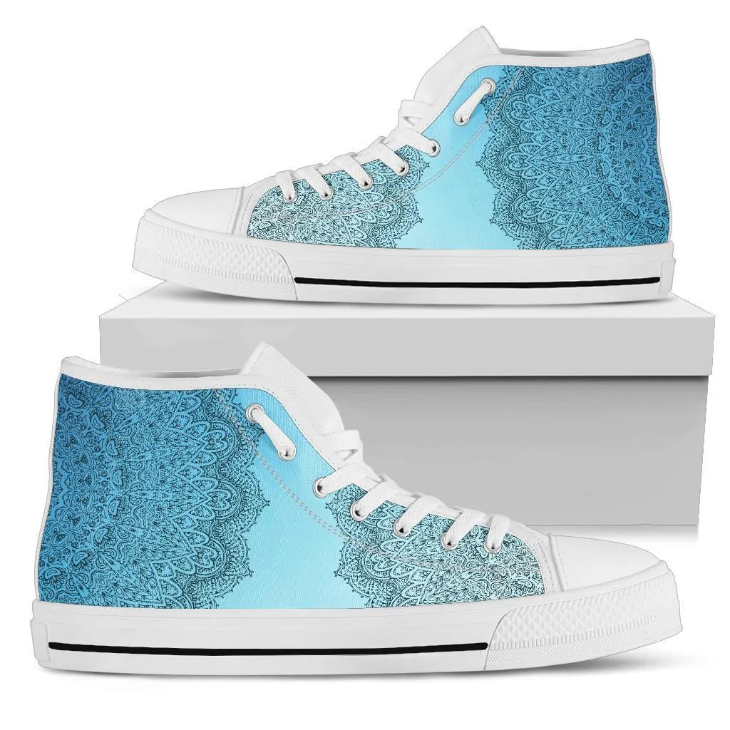 High Top Sneakers - Make It Mandala | Custom High Top Shoes, Patterned High Top Sneakers, High Top Sneakers for Women, Unisex Shoes