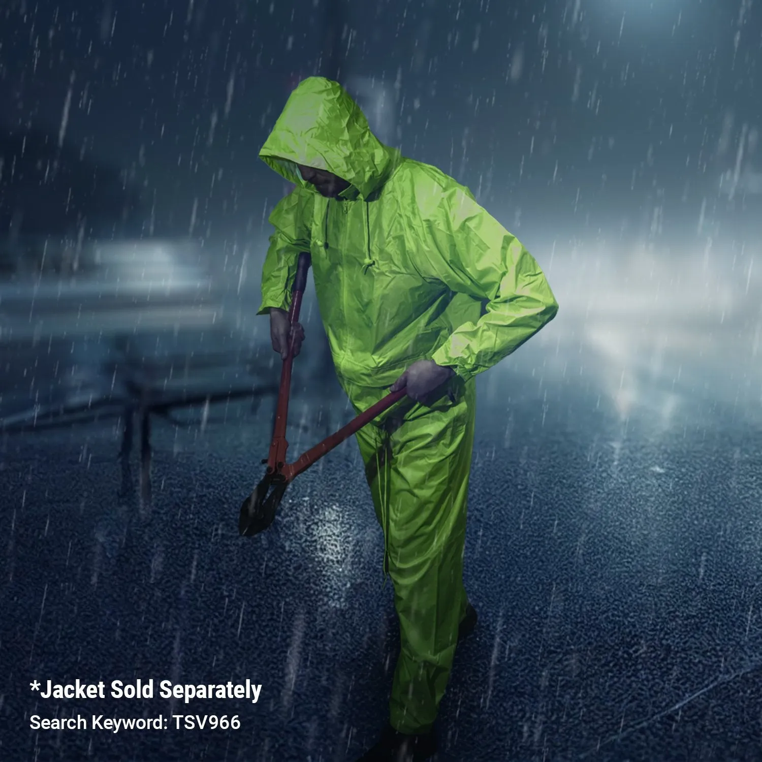 High Visibility Classic Rain Pants - Lime - 3X