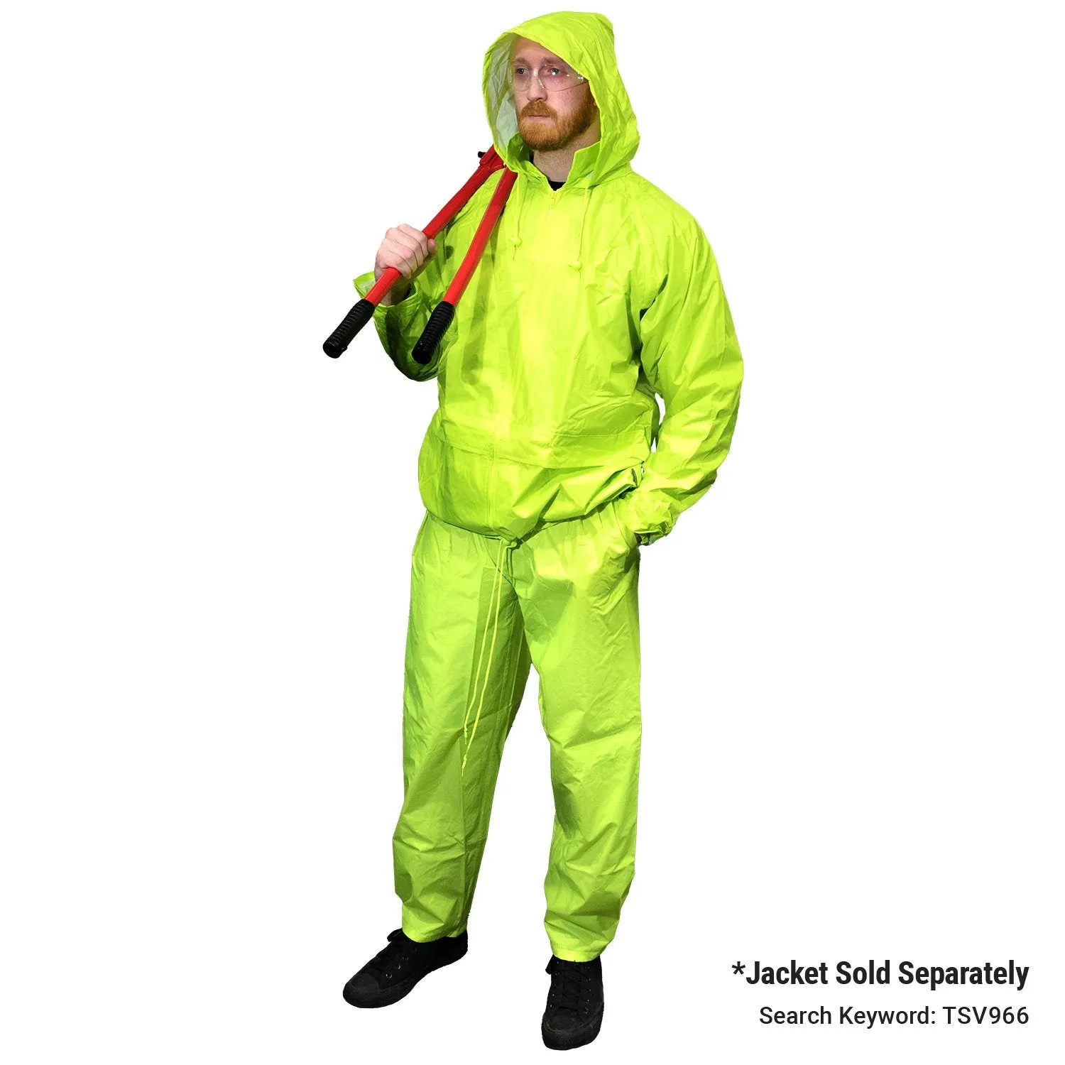 High Visibility Classic Rain Pants - Lime - 3X
