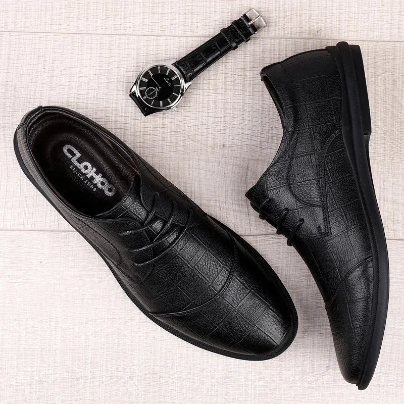 Hnzxzm Men Dress Shoes lace up genuine Leather Luxury Fashion Groom Wedding Shoes for Men outdoor Luxury italian style Oxford Shoes