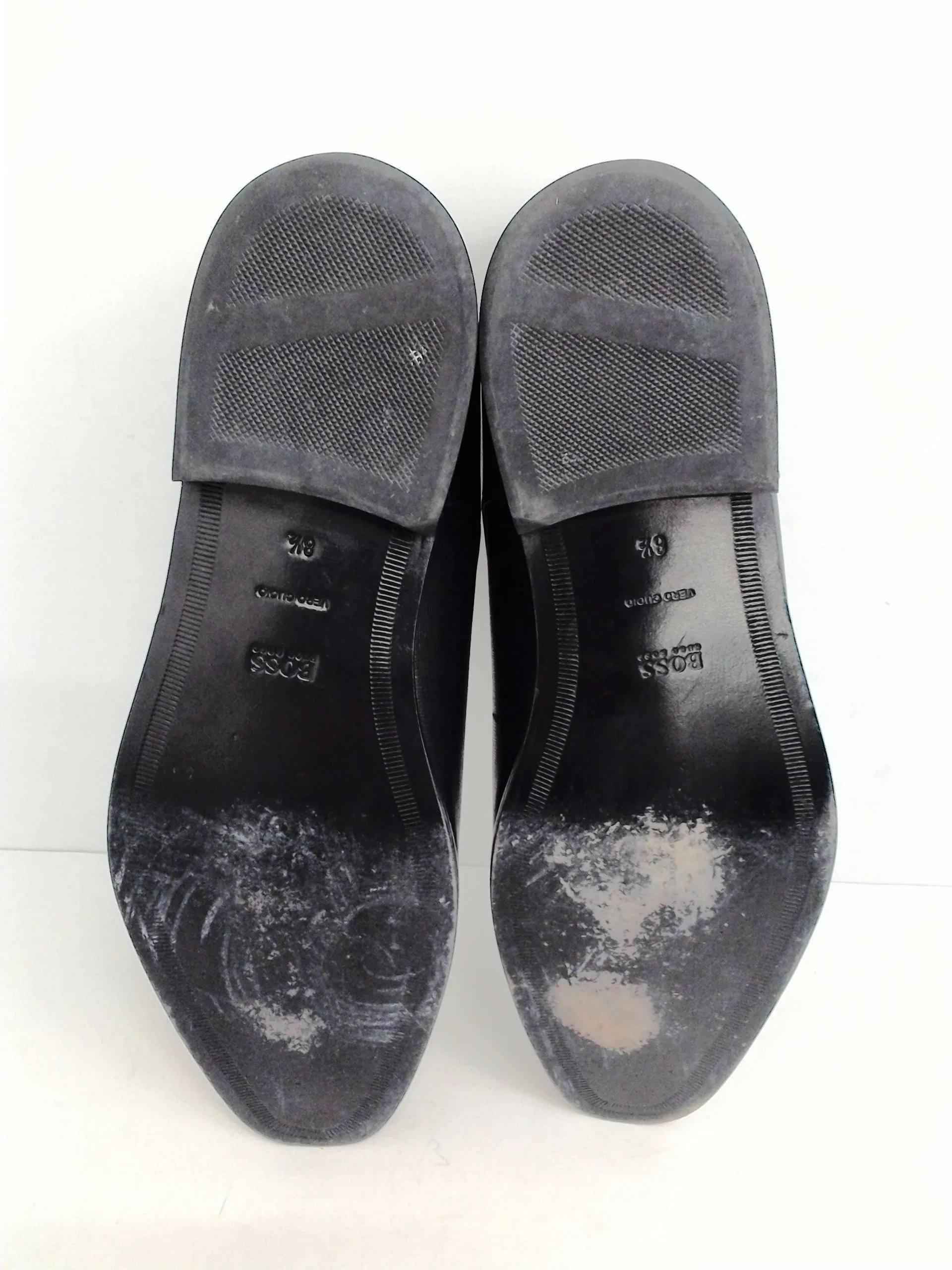 Hugo Boss Men's Black Leather Oxford Shoes Size 8.5
