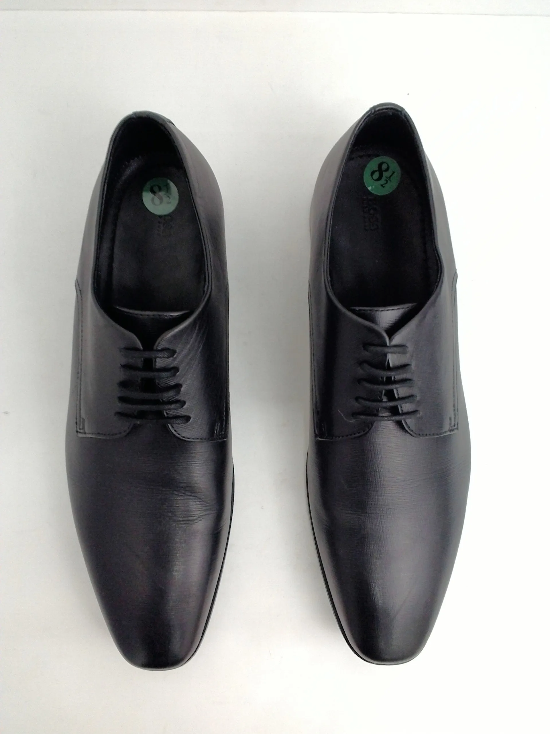 Hugo Boss Men's Black Leather Oxford Shoes Size 8.5