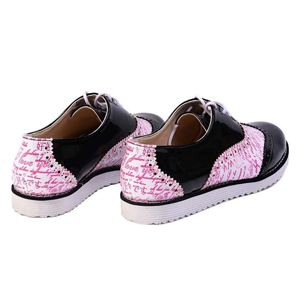 I Love You Oxford Shoes GNG201
