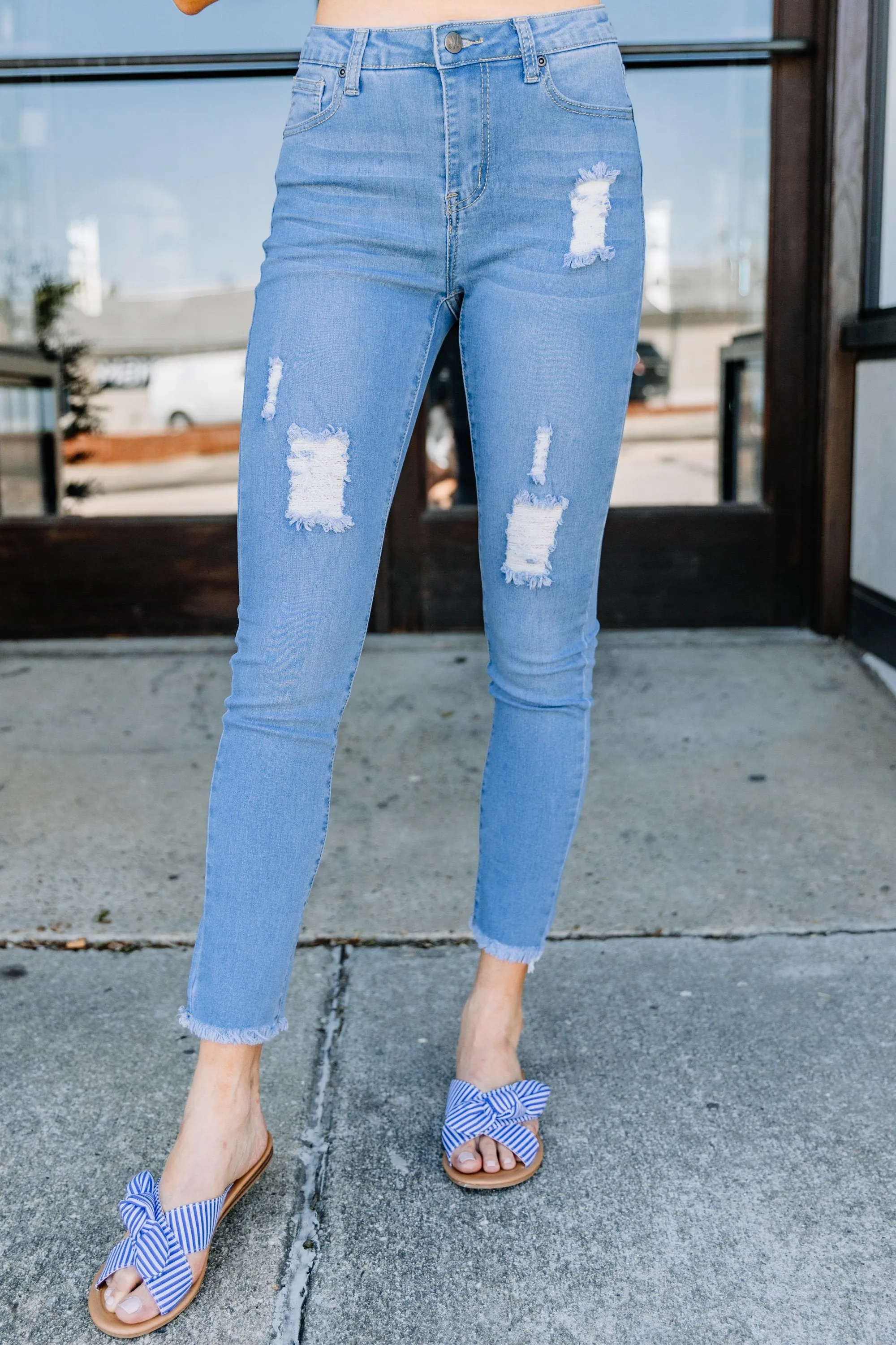 If It's Meant To Be Medium Wash Skinny Jeans