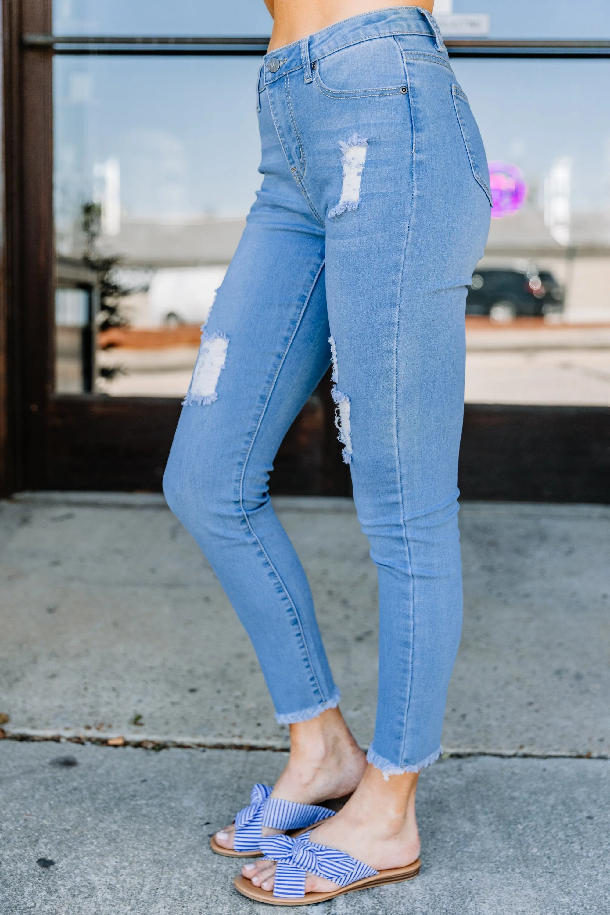 If It's Meant To Be Medium Wash Skinny Jeans