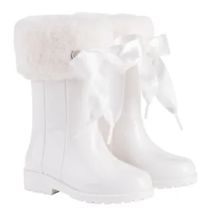Igor Girl's Campera Charol Soft Boots, Blanco