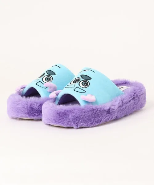 Japan Exclusive - Sulley Fluffy Platform Shoes Sandals For Adults