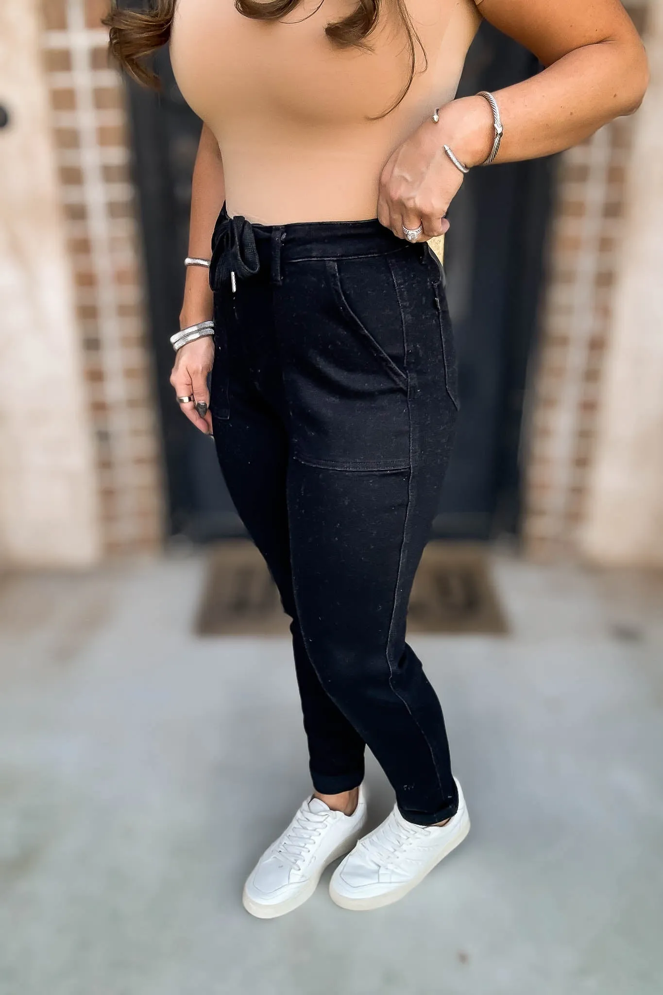 Judy Blue Full Size High Waist Double Roll Cuff Jeans
