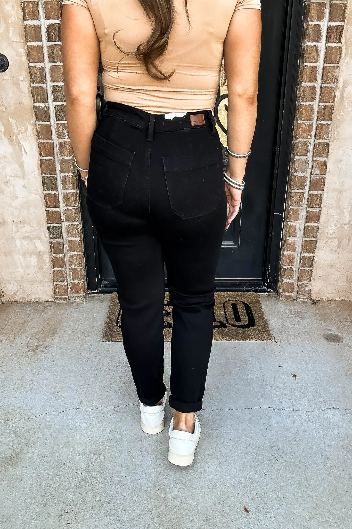 Judy Blue Full Size High Waist Double Roll Cuff Jeans