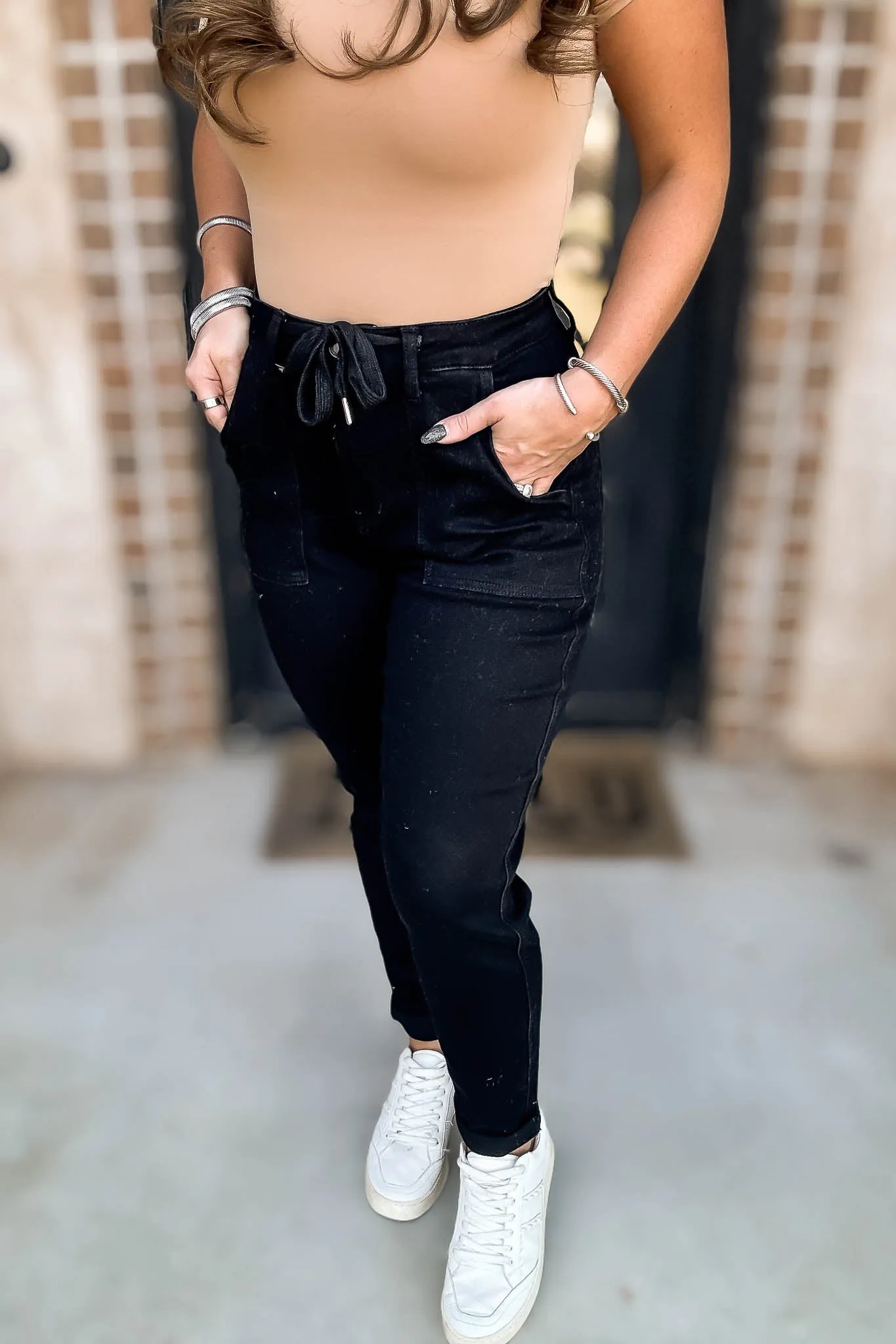 Judy Blue Full Size High Waist Double Roll Cuff Jeans