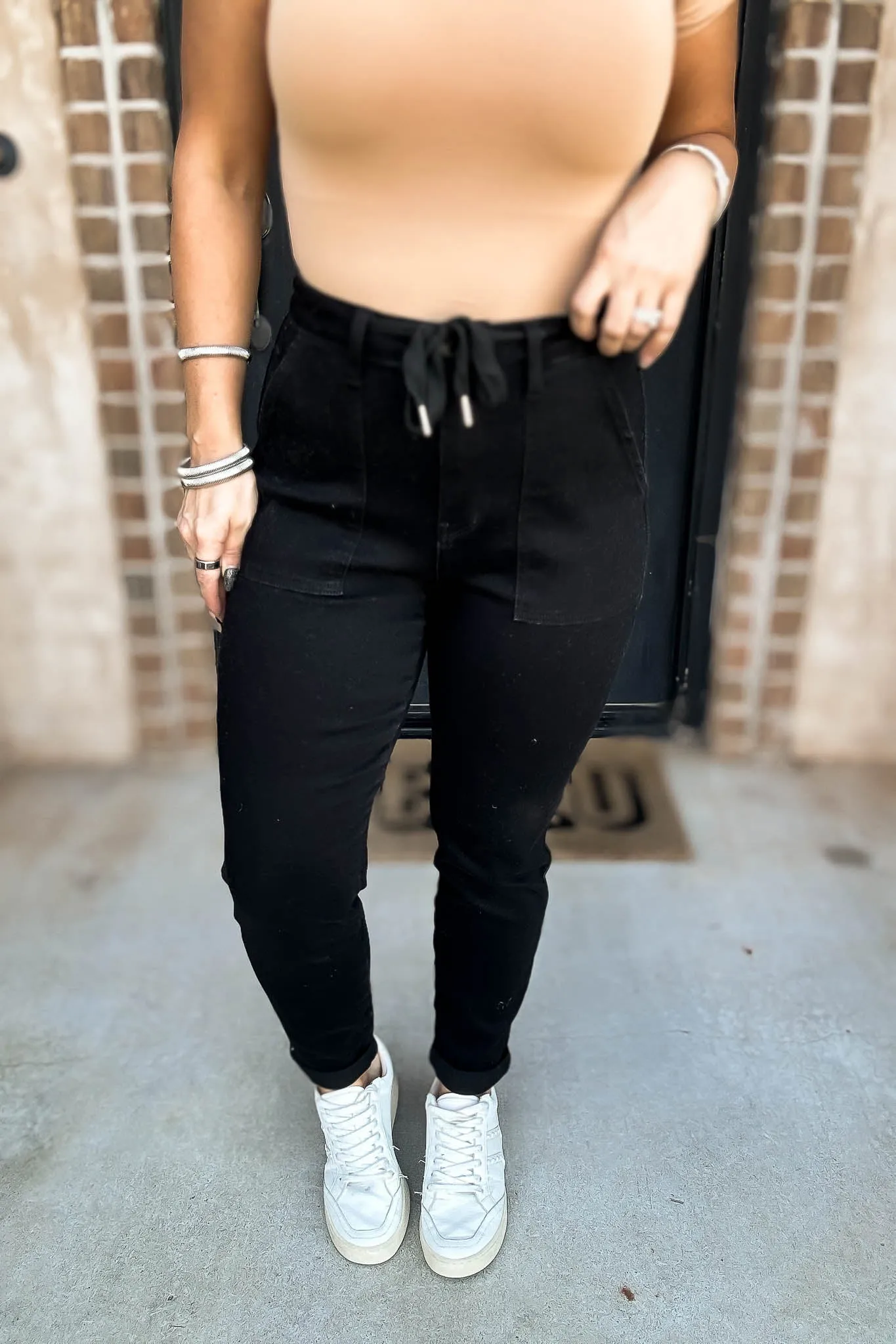 Judy Blue Full Size High Waist Double Roll Cuff Jeans