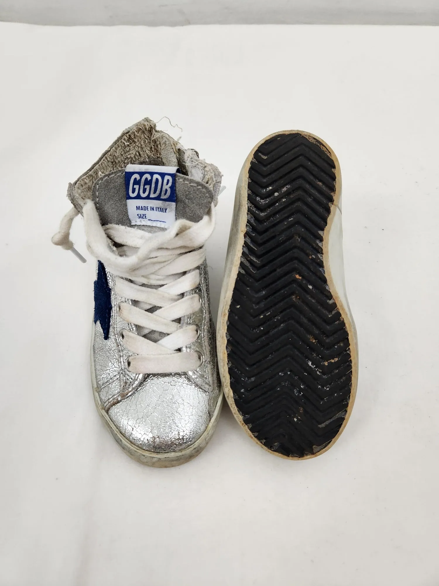 Kids Super Star High Top Sneakers Size 7/23