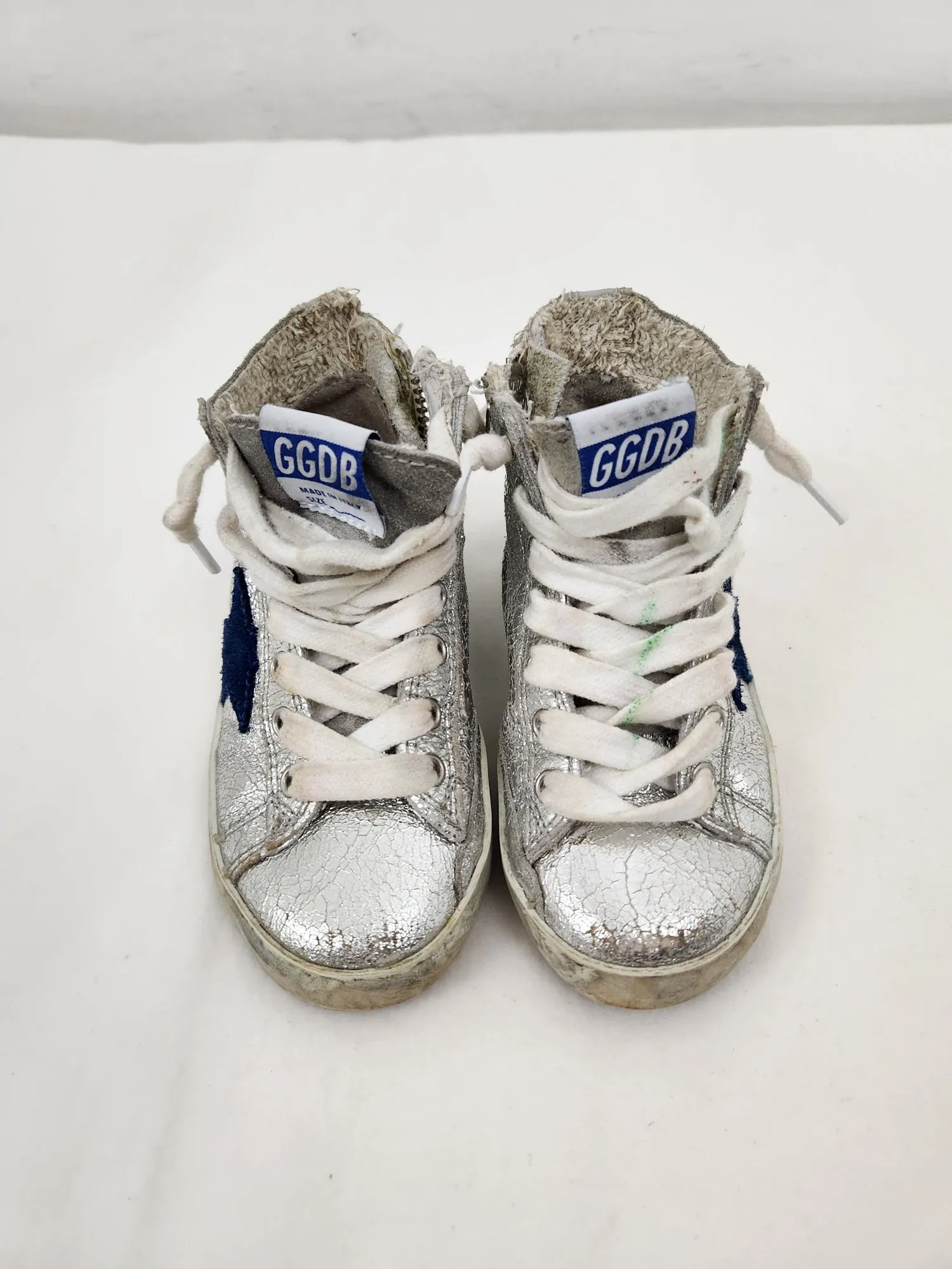 Kids Super Star High Top Sneakers Size 7/23